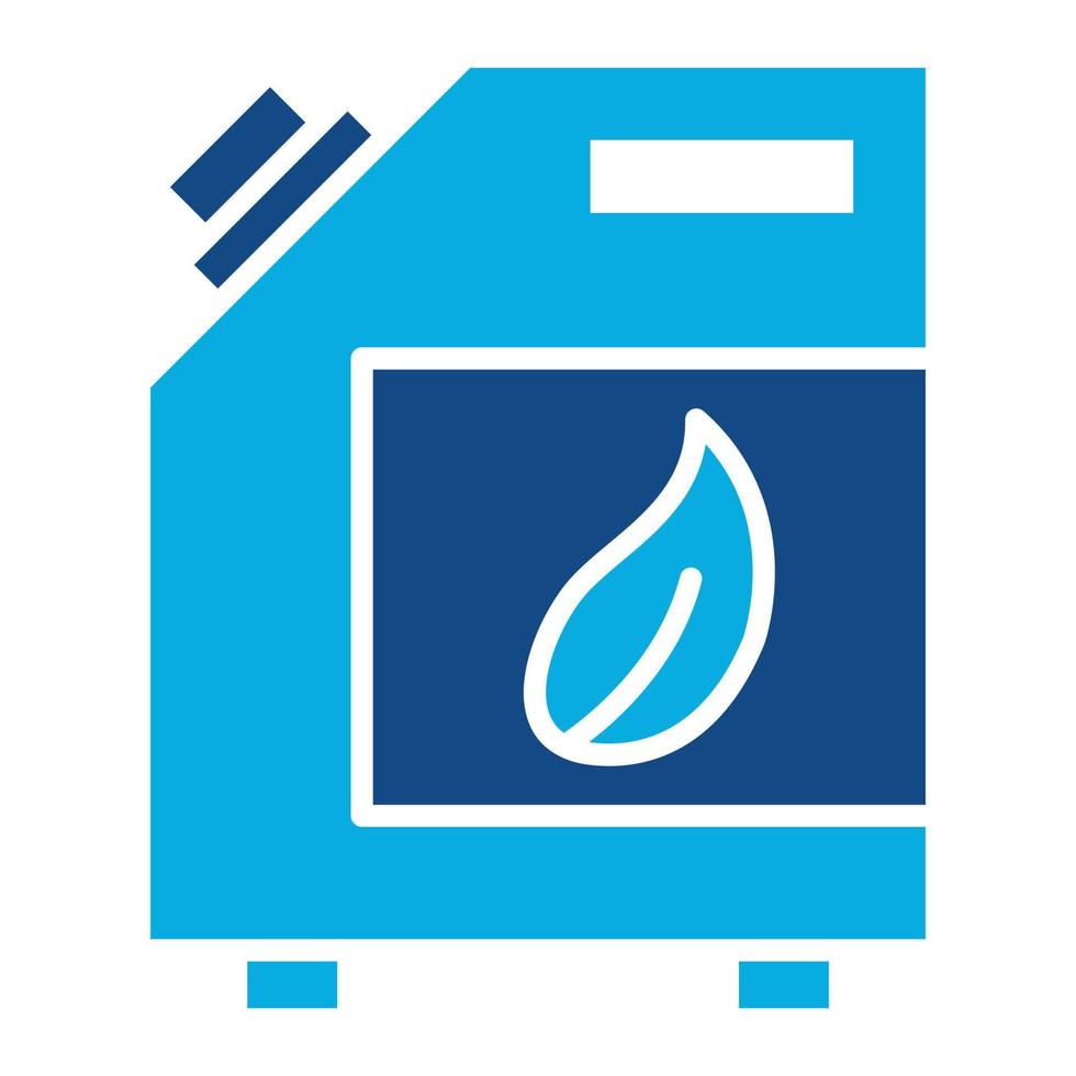 Biofuel Can Glyph Two Color Icon vector