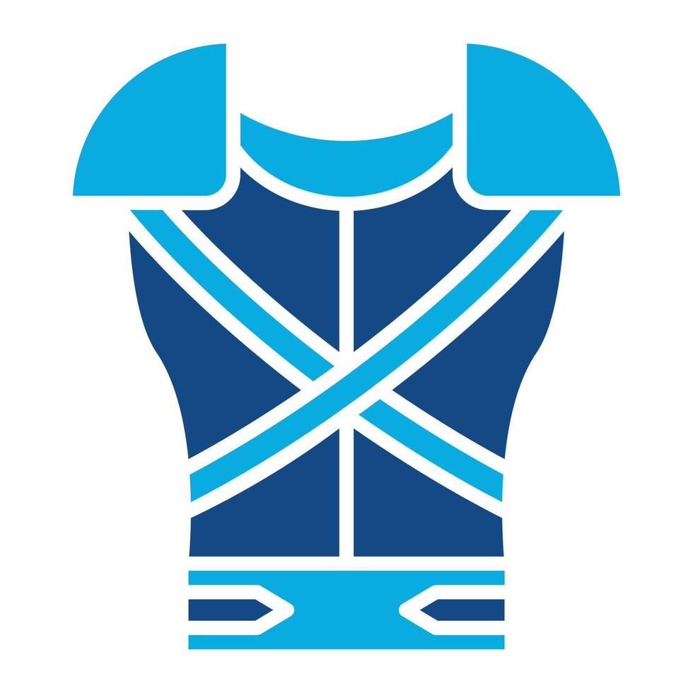 Armor Glyph Two Color Icon vector