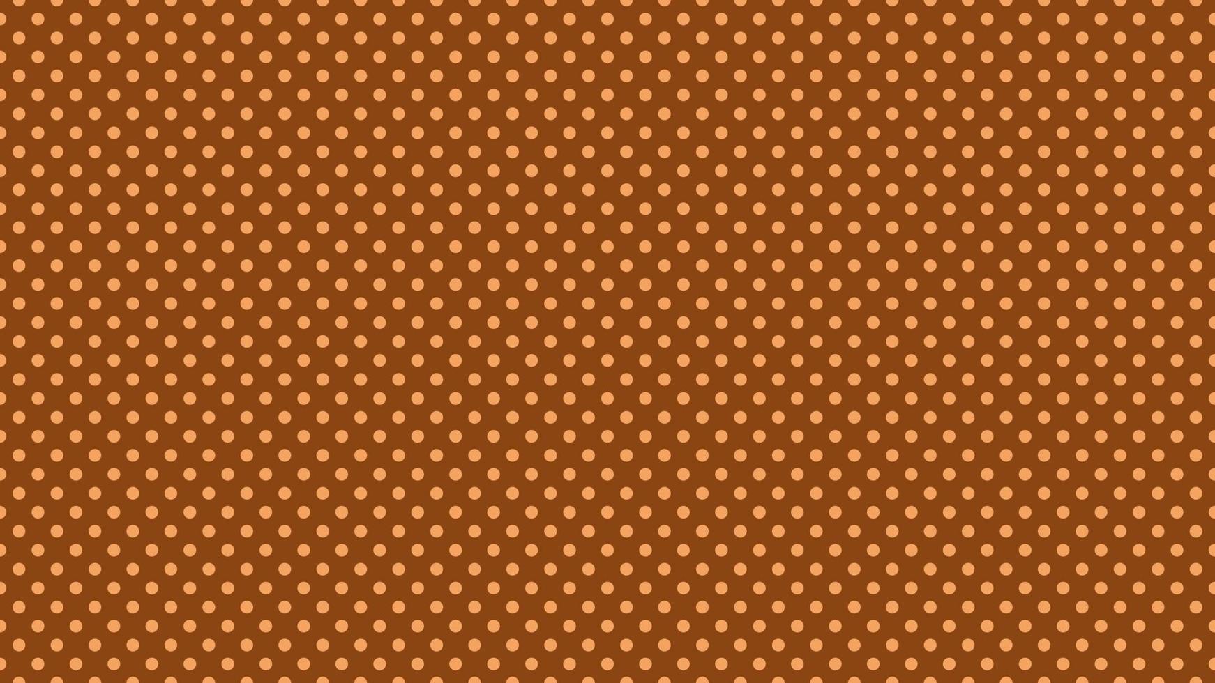 sandy brown polka dots over saddle brown background vector