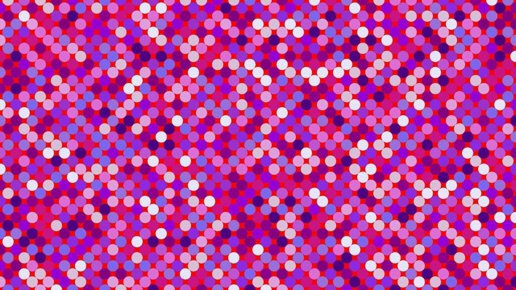 violet polka dots over red background vector