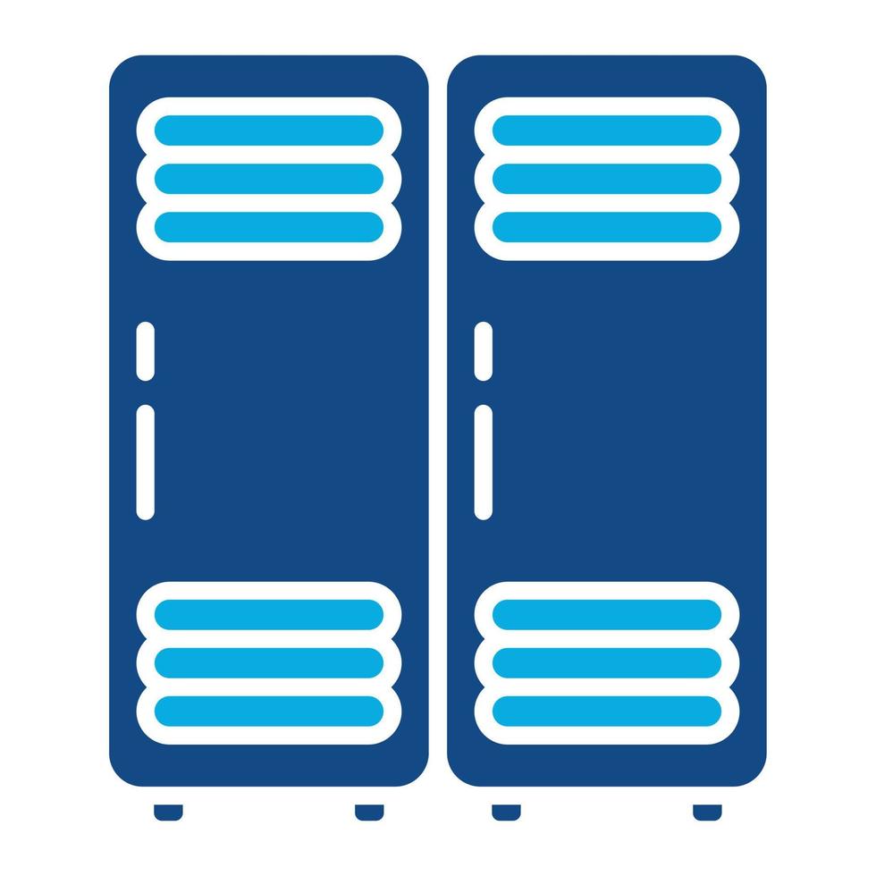 Locker Glyph Two Color Icon vector