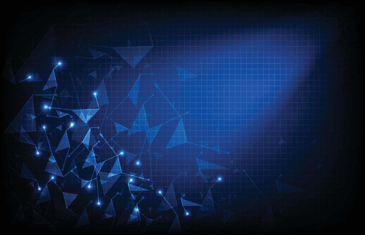abstract background of futuristic technology plexus internet connection fragment vector
