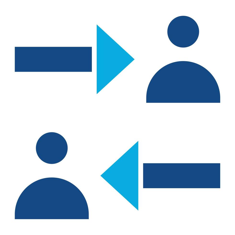 Swap Glyph Two Color Icon vector