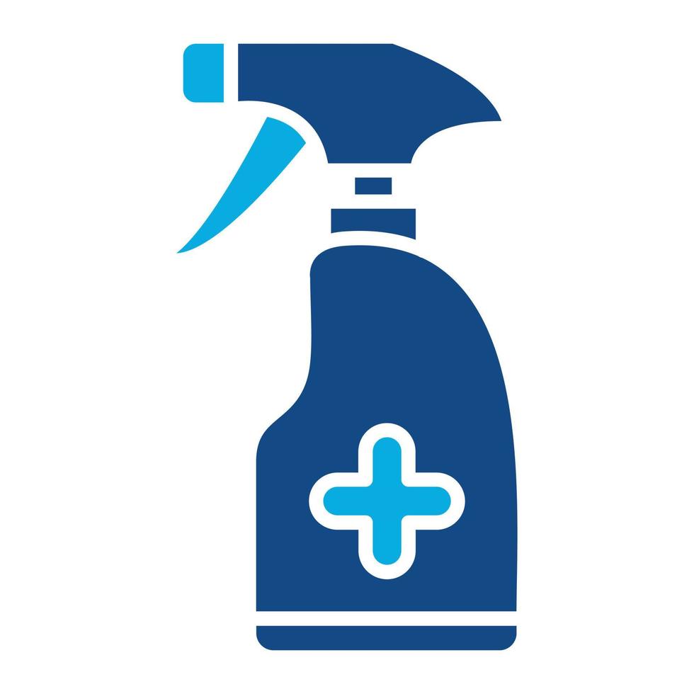 Antiseptic Glyph Two Color Icon vector