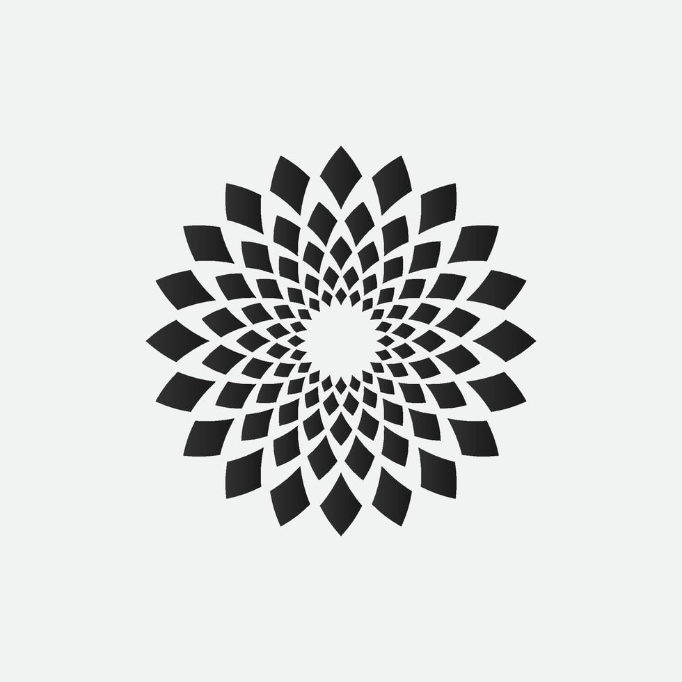mandala logo element template, suitable for spa, yoga, meditation and spirituality logos with vector eps format.