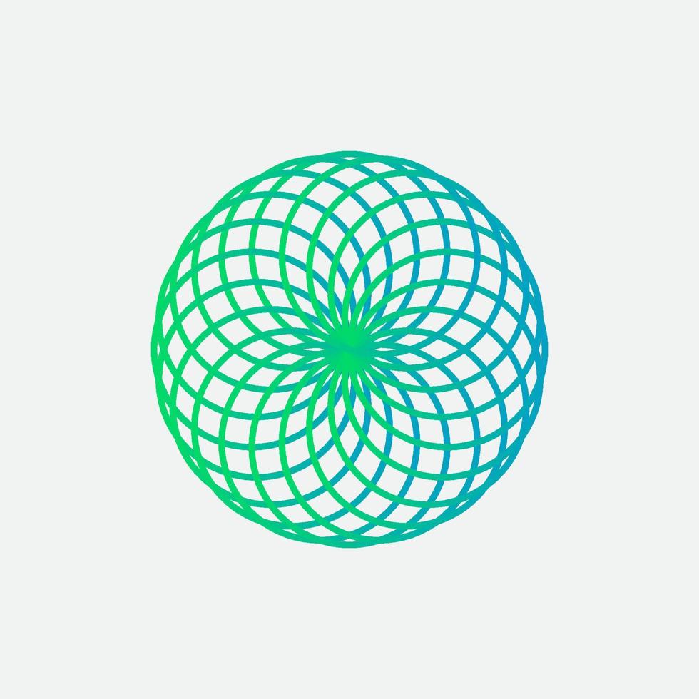 mandala logo element template, suitable for spa, yoga, meditation and spirituality logos with vector eps format.