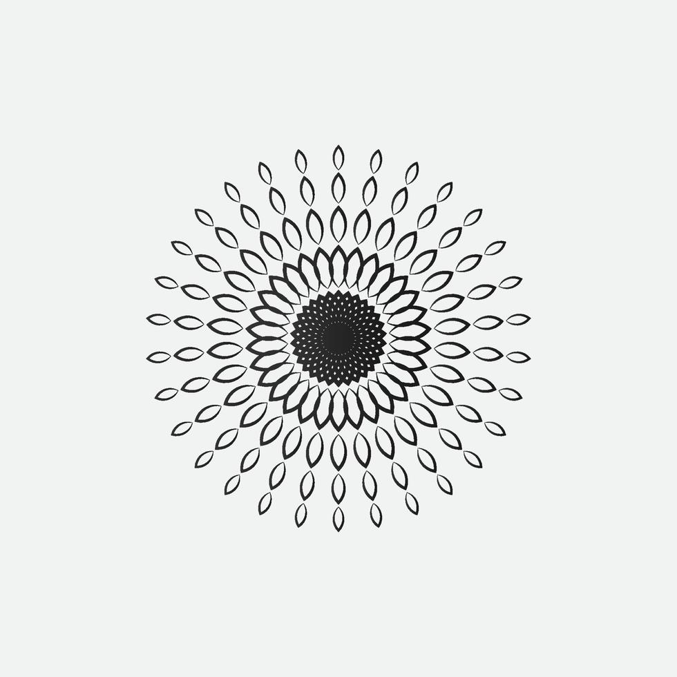 mandala logo element template, suitable for spa, yoga, meditation and spirituality logos with vector eps format.