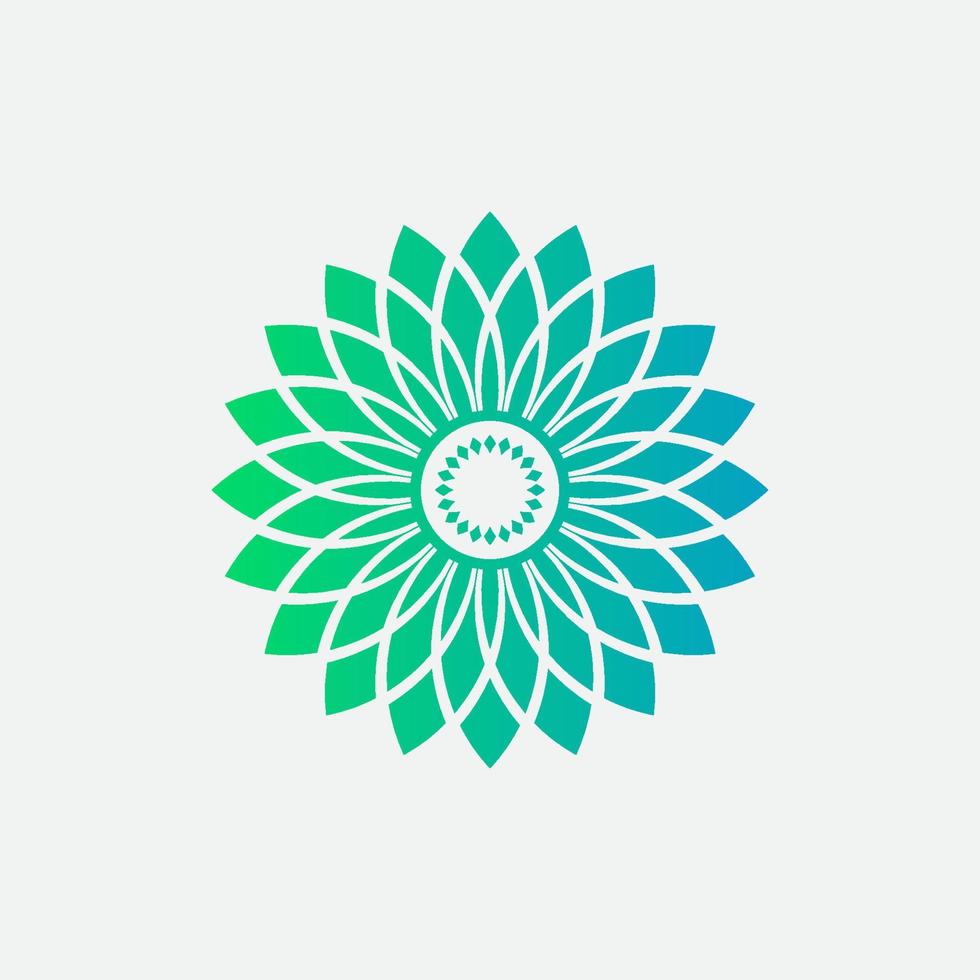 mandala logo element template, suitable for spa, yoga, meditation and spirituality logos with vector eps format.