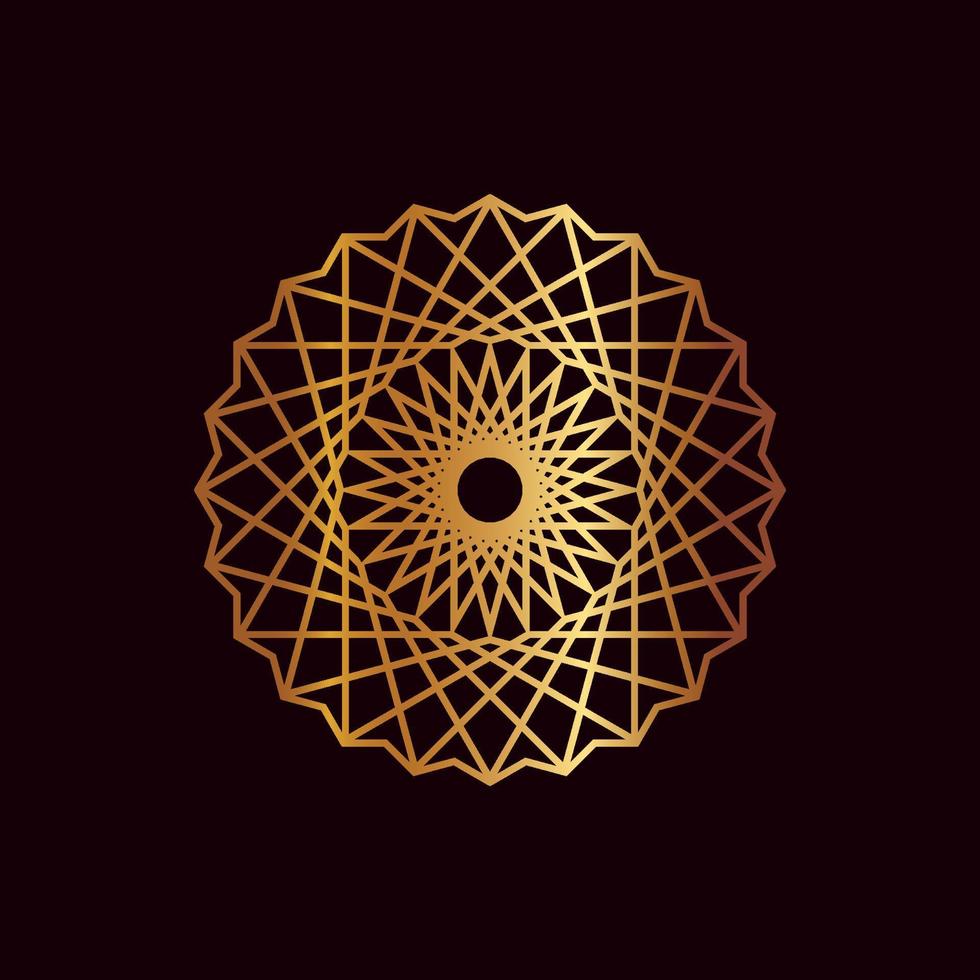 mandala logo element template, suitable for spa, yoga, meditation and spirituality logos with vector eps format.