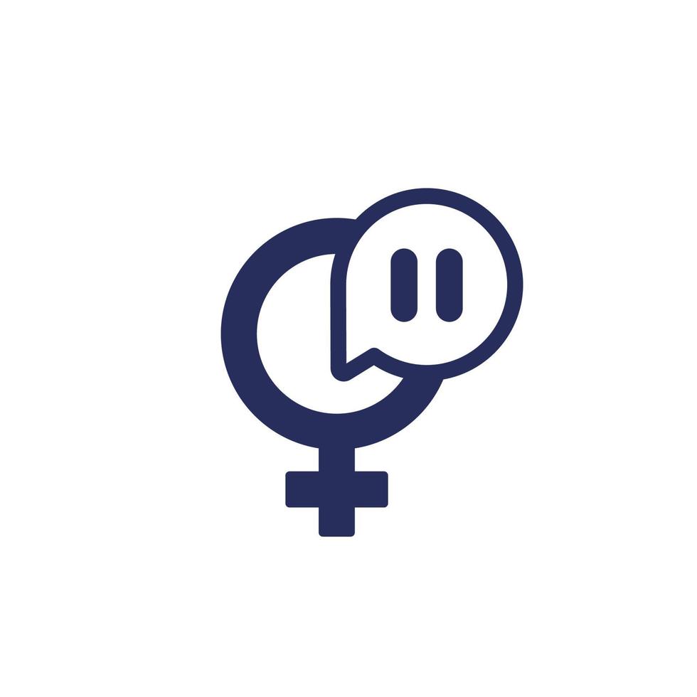 icono de la menopausia en blanco, vector