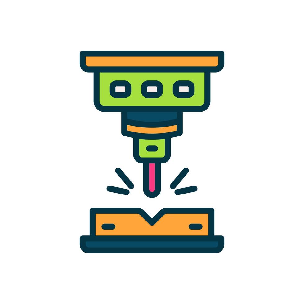 laser cutting icon for your website, mobile, presentation, and logo design. vector