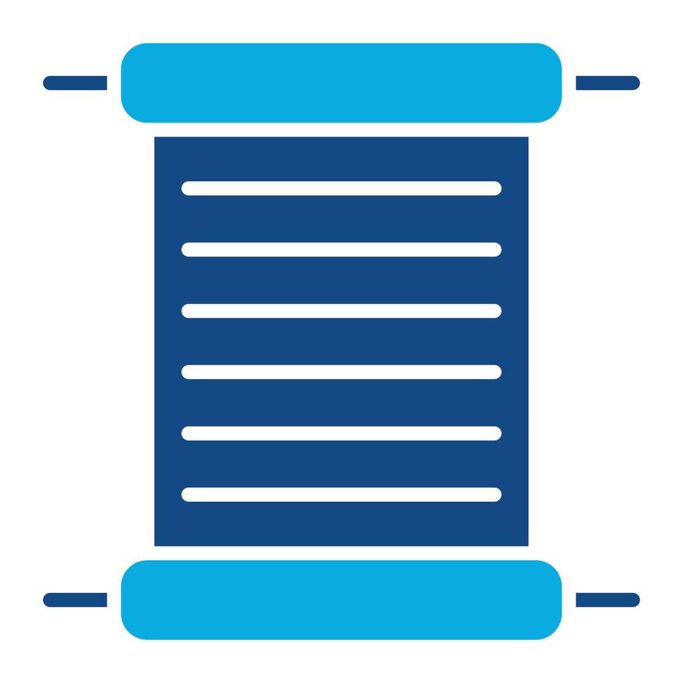 Papyrus Glyph Two Color Icon vector
