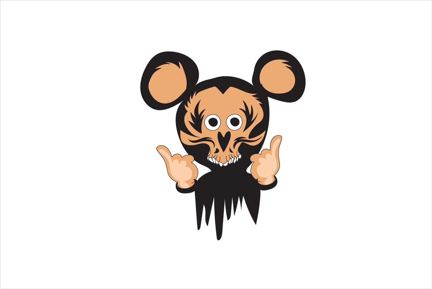 funny Mickey Mouse vector for t-shirt