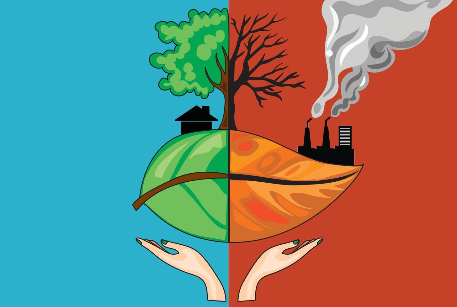 concepto del día mundial del medio ambiente vector