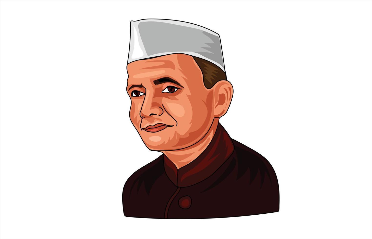 Death anniversary of Lal Bahadur Shastri. 11th January vector