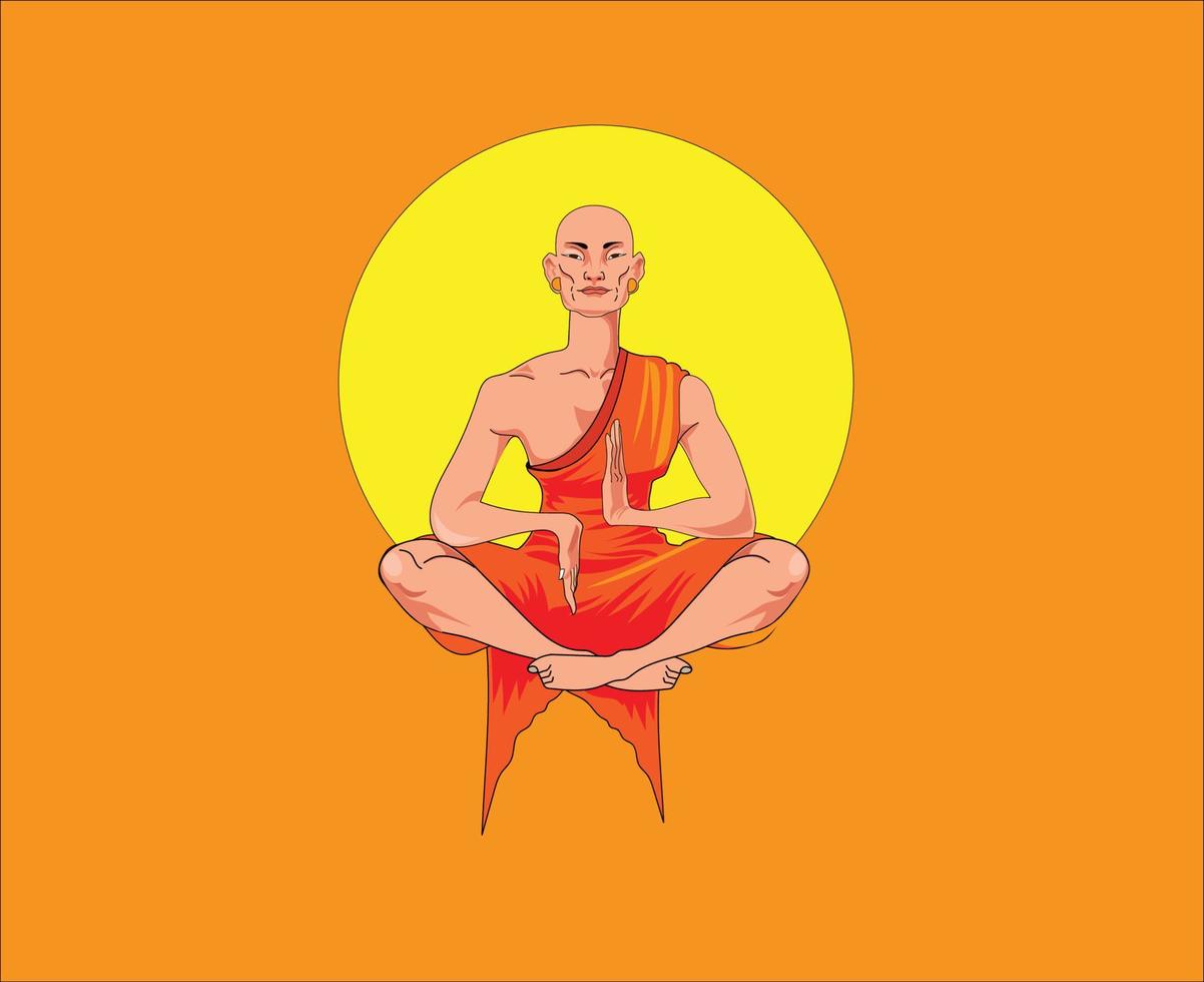 Ilustración de vector de Buda