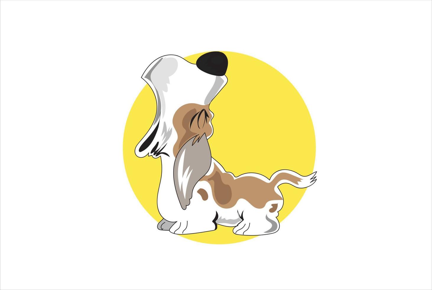 ilustración vectorial de perro vector