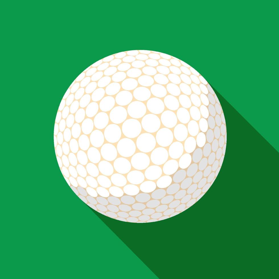 golf sport ball icon in color. Sport equipment. Symbol for mobile application or web. Vector