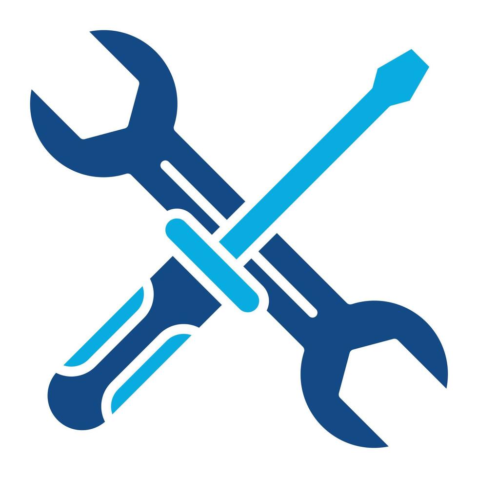 Maintenance Glyph Two Color Icon vector