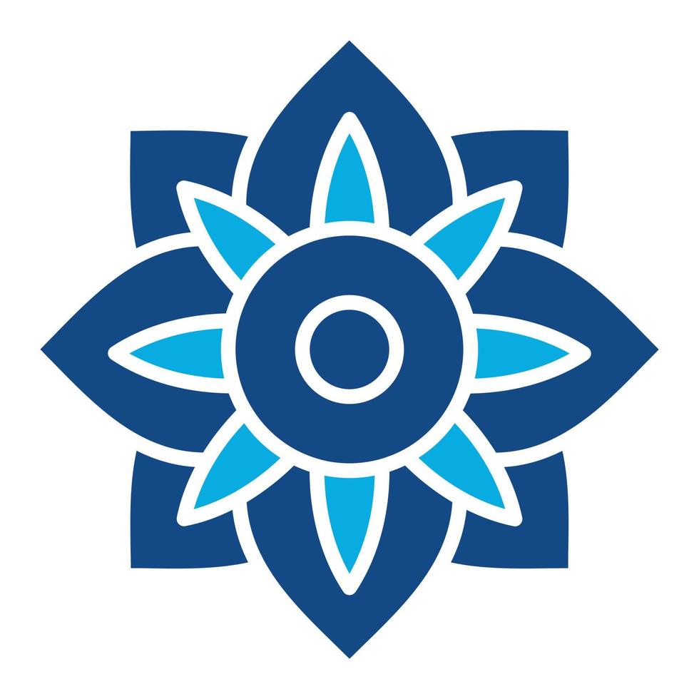 Amaryllis Glyph Two Color Icon vector