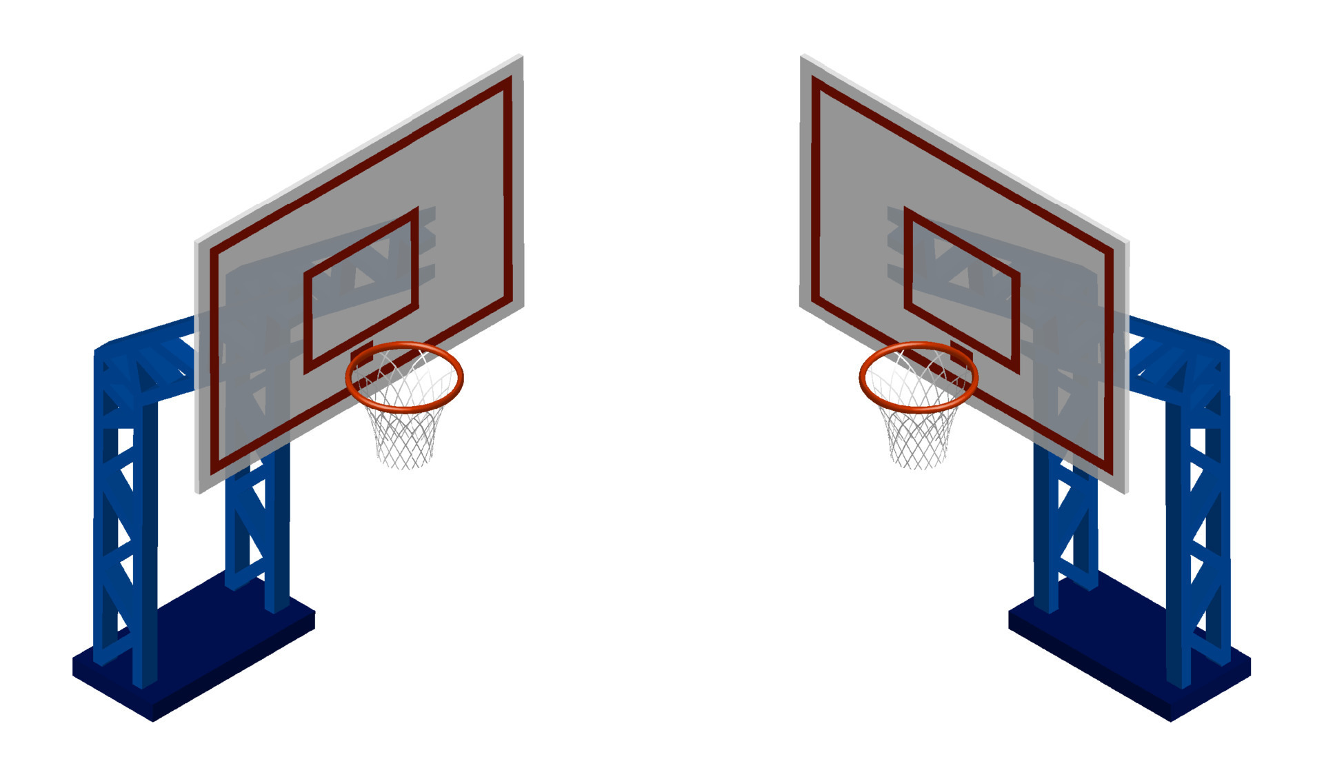 Basketball backboard icon, isometric style 15848651 Vector Art at Vecteezy