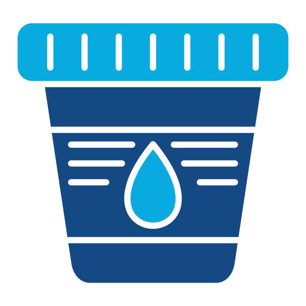 Urine Test Glyph Two Color Icon vector
