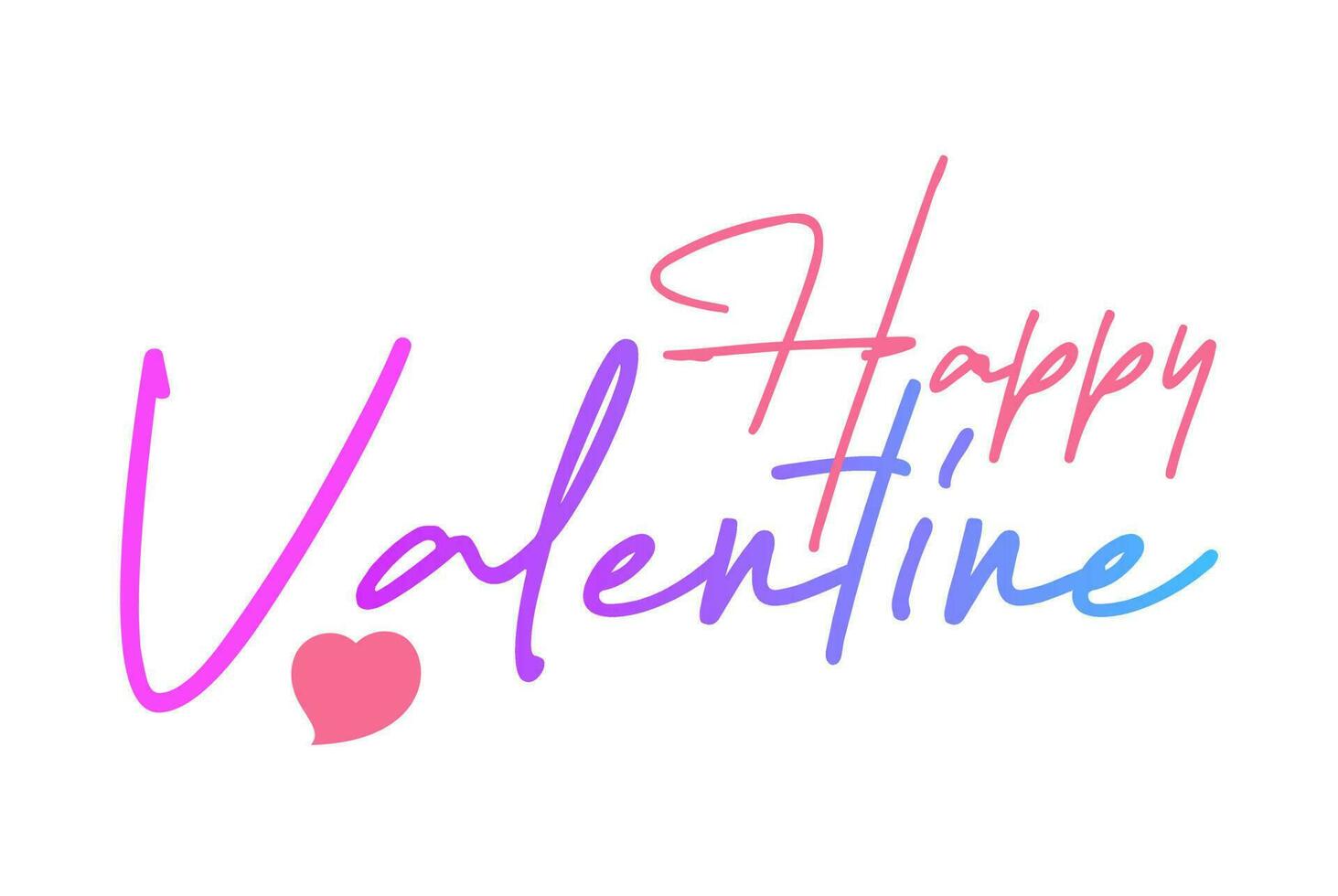 Valentines Day typography handwritten calligraphy text template 18 vector
