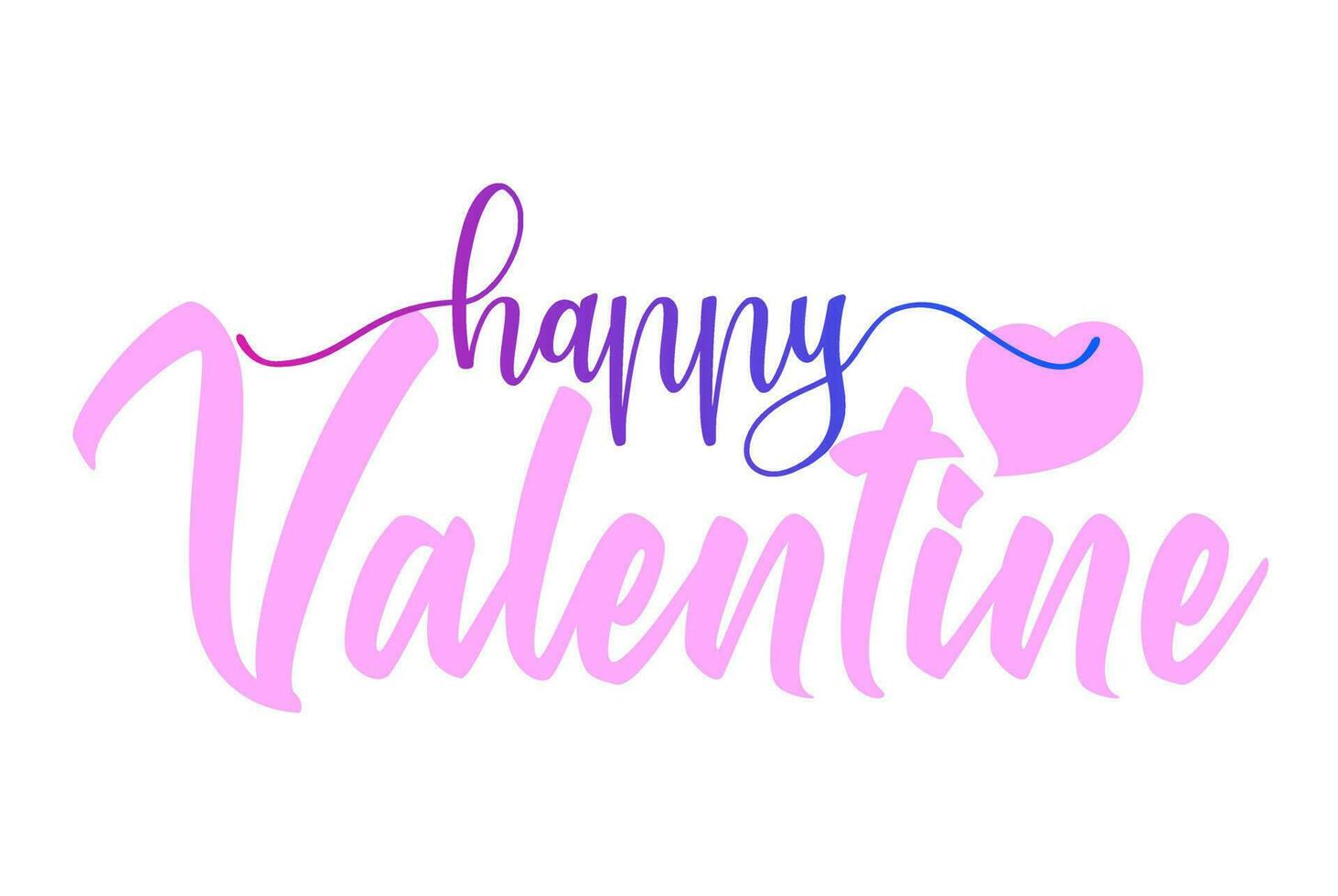 Valentines Day typography handwritten calligraphy text template 21 vector