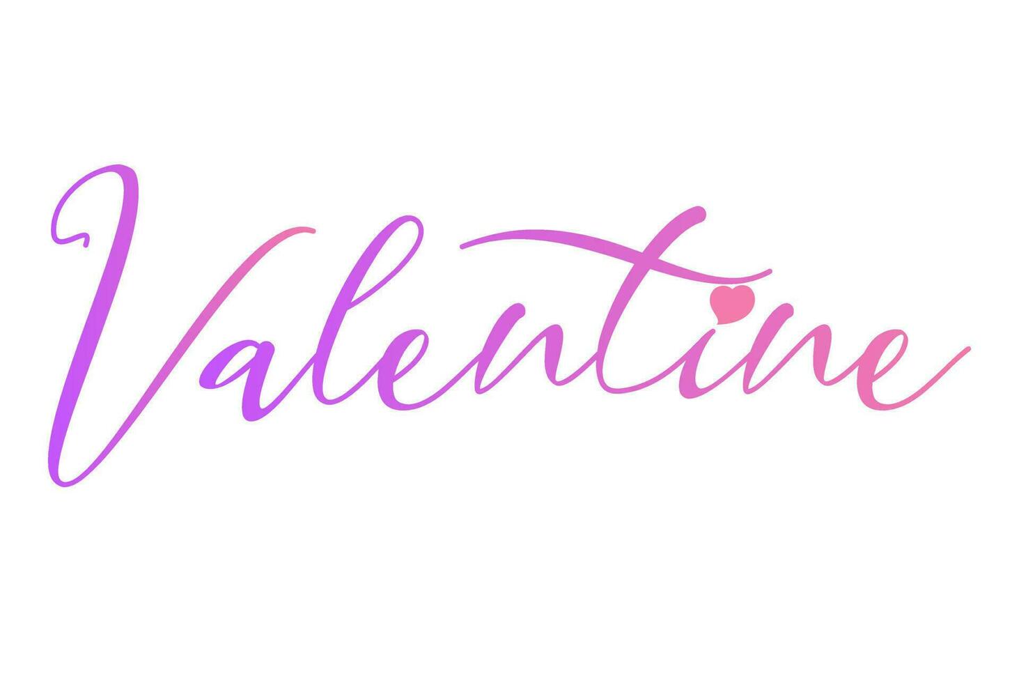 Valentines Day typography handwritten calligraphy text template 23 vector