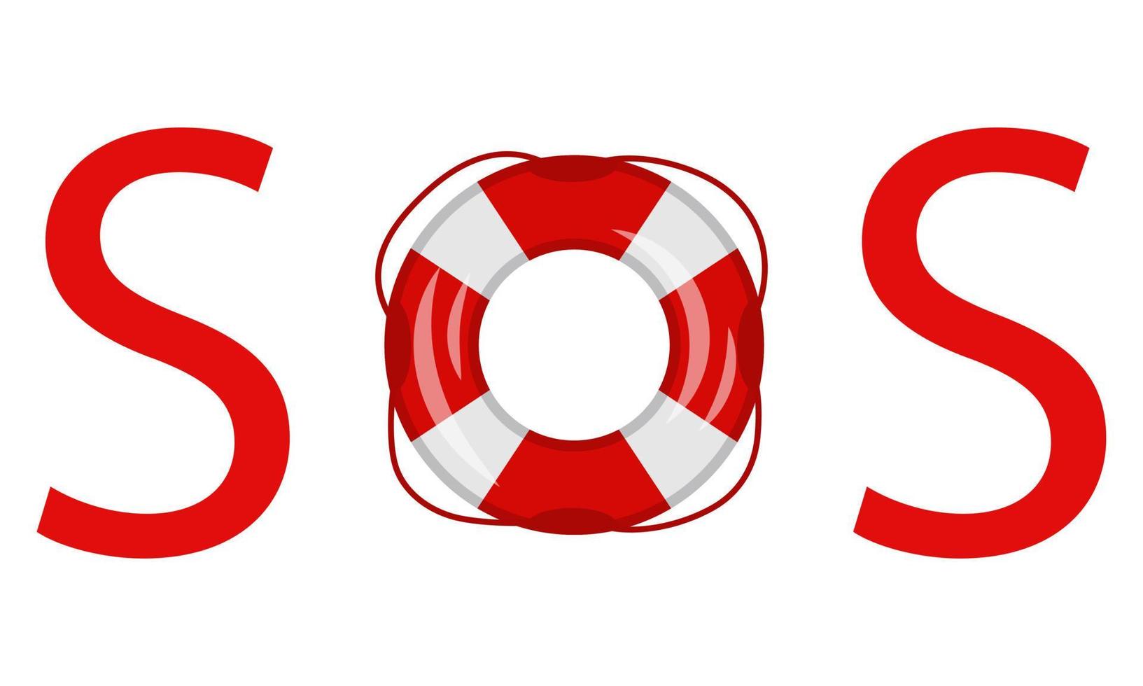 SOS. The international distress signal in telegraphy using Morse