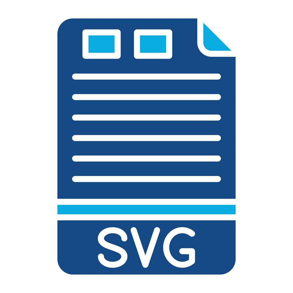 SVG Glyph Two Color Icon vector