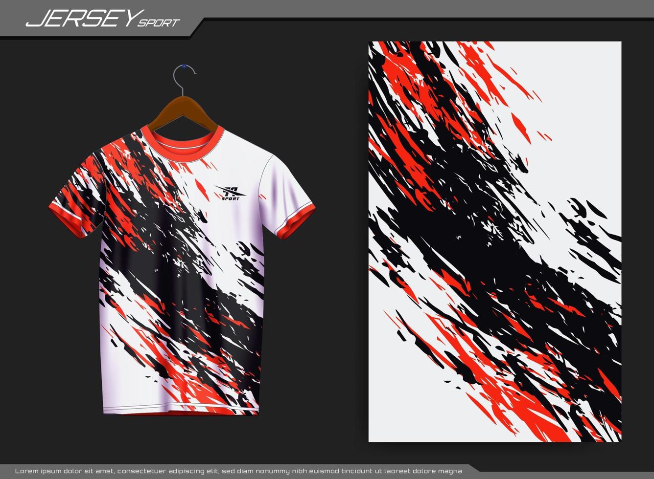 Jersey sports t-shirt. Soccer jersey mockup for soccer club. Suitable for jersey, background, poster, etc. vector