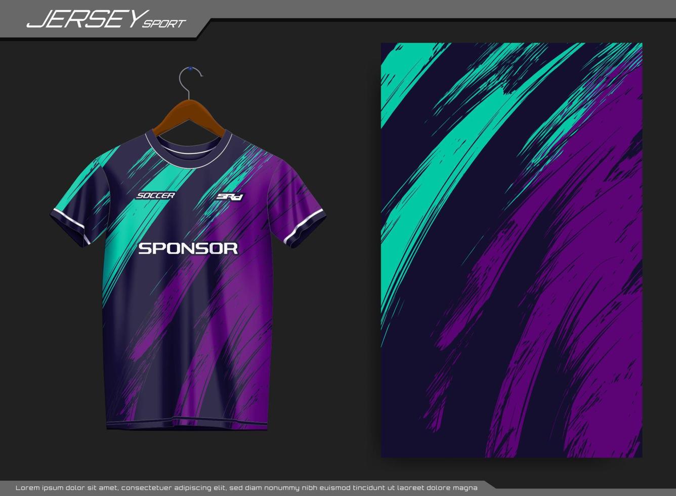 camiseta deportiva de punto. maqueta de camiseta de fútbol para club de fútbol. adecuado para jersey, fondo, afiche, etc. vector