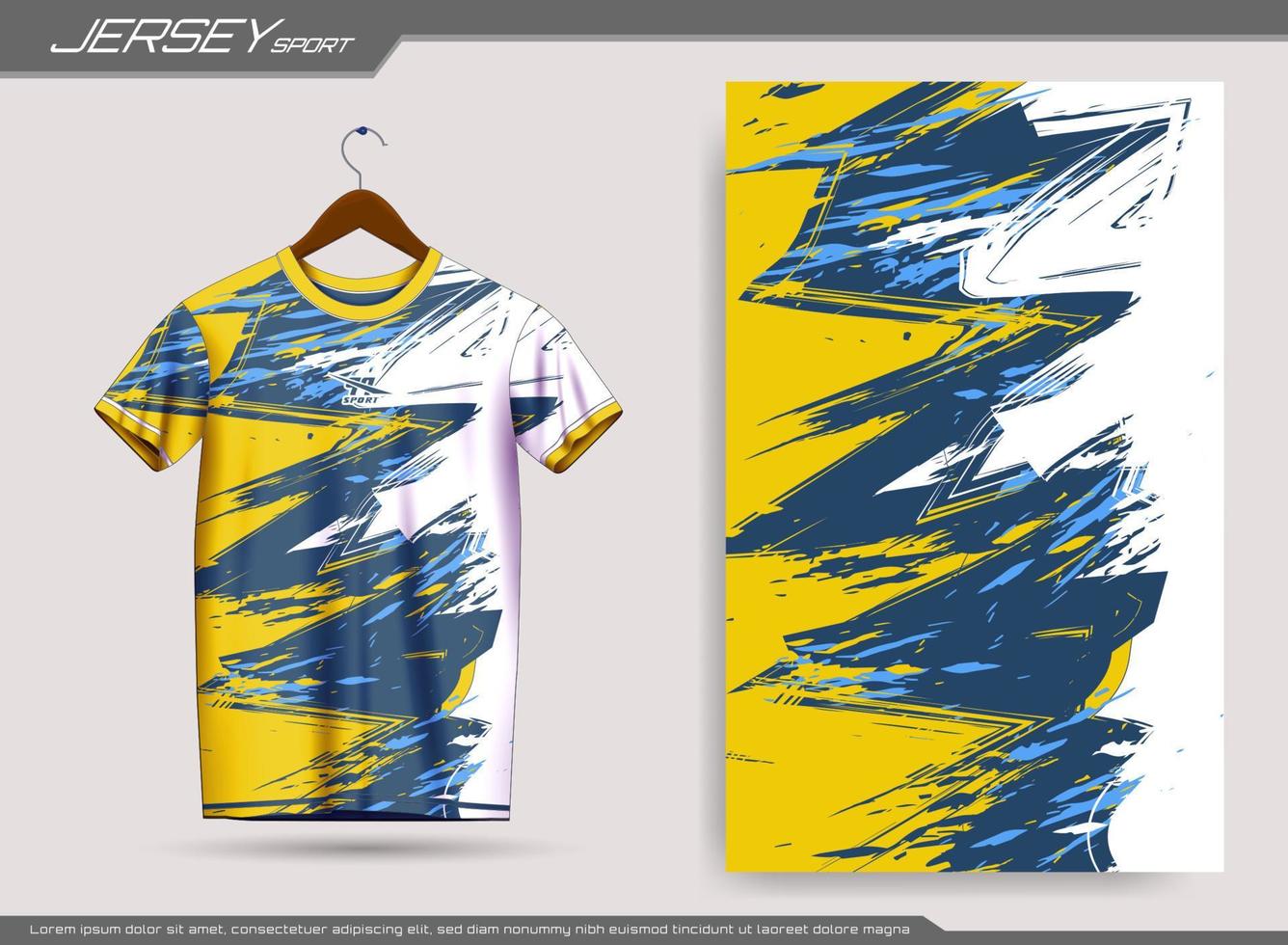 camiseta deportiva de punto. maqueta de camiseta de fútbol para club de fútbol. adecuado para jersey, fondo, afiche, etc. vector