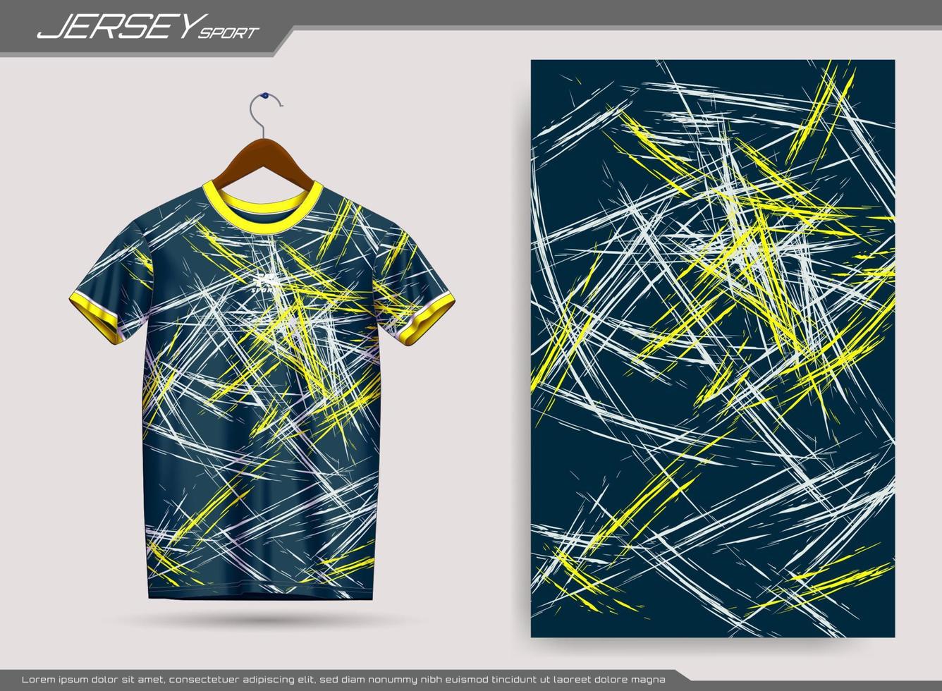 camiseta deportiva de punto. maqueta de camiseta de fútbol para club de fútbol. adecuado para jersey, fondo, afiche, etc. vector