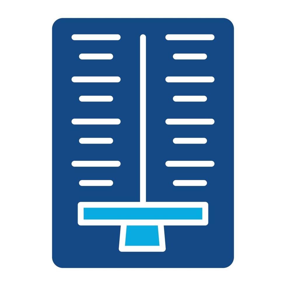 Comparison Glyph Two Color Icon vector