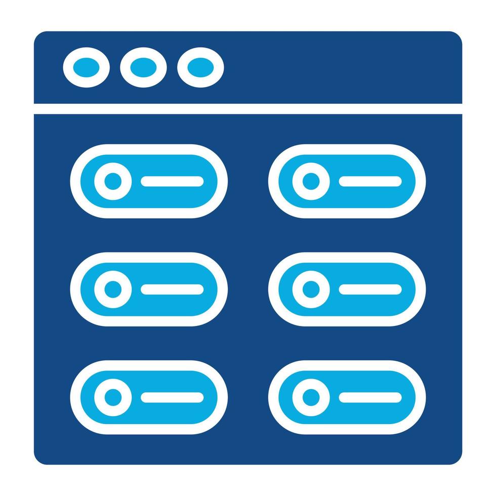 Switch Glyph Two Color Icon vector