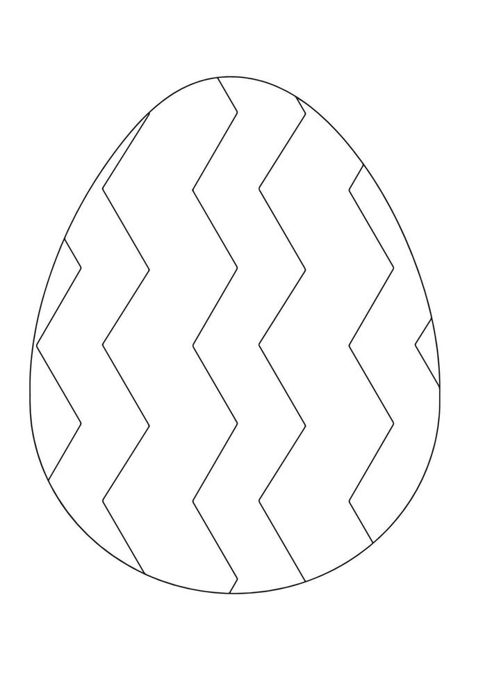 Easter Egg Coloring pages vector