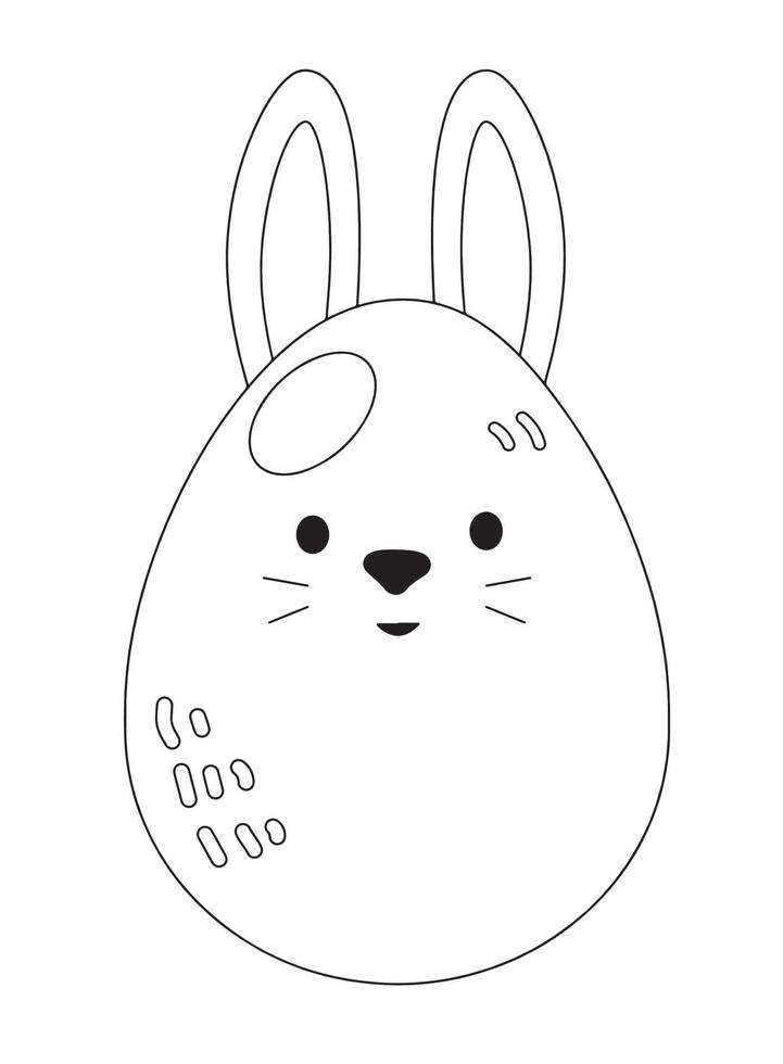 huevos de pascua para colorear vector