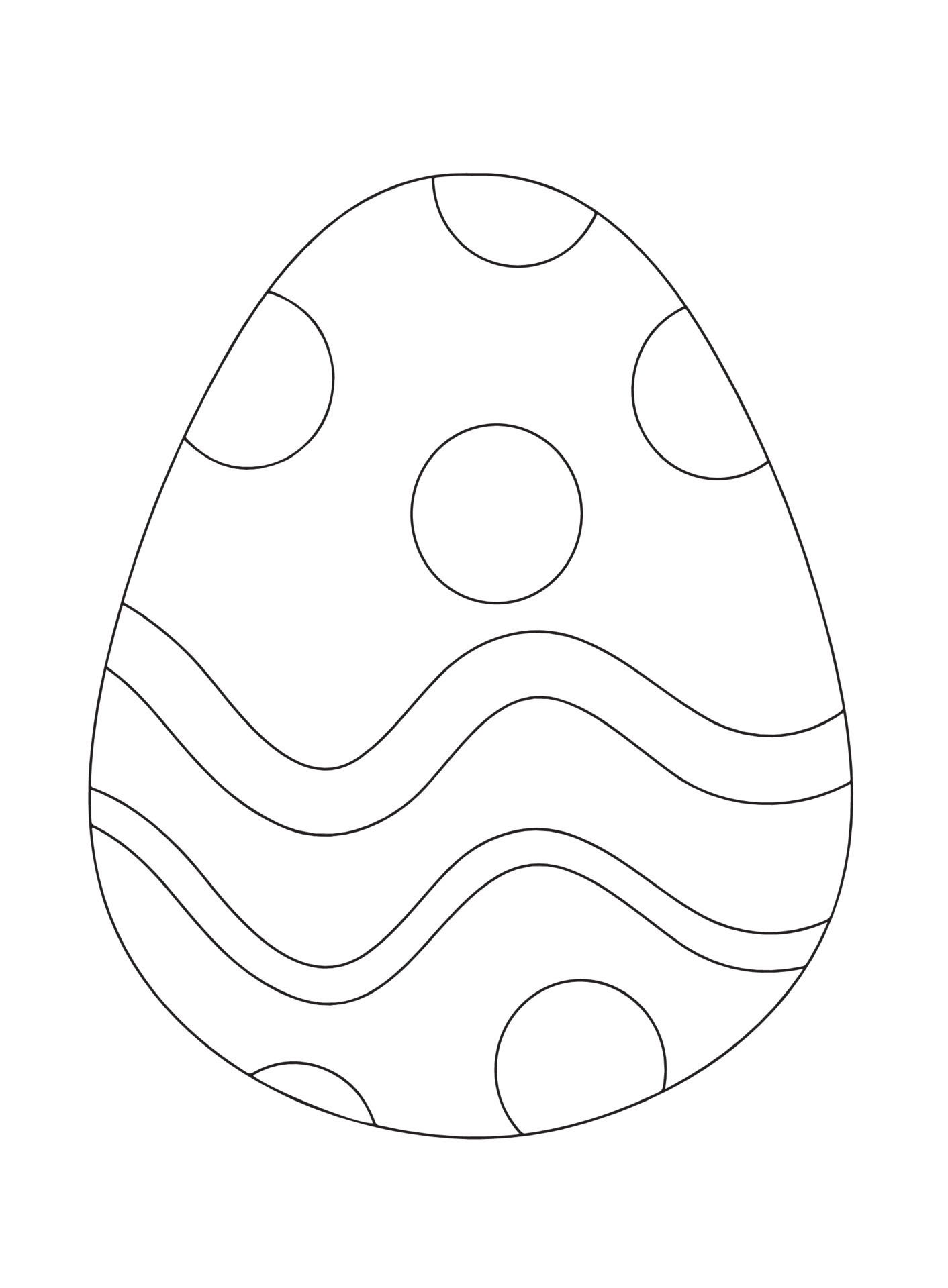 Easter Egg Coloring pages 17616385 Vector Art at Vecteezy