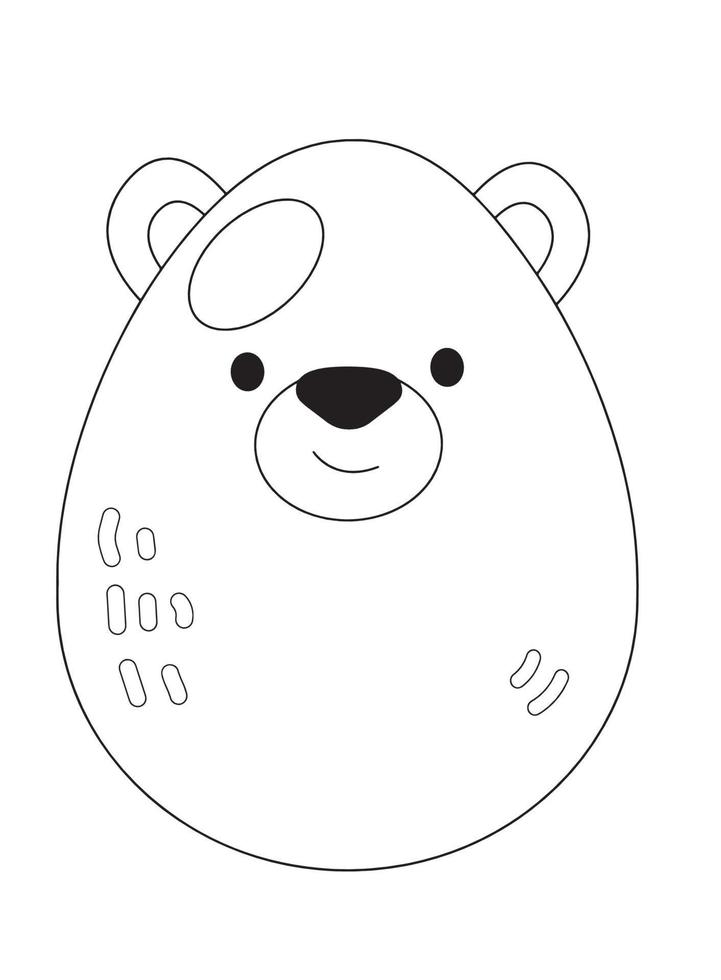 Easter Egg Coloring pages vector