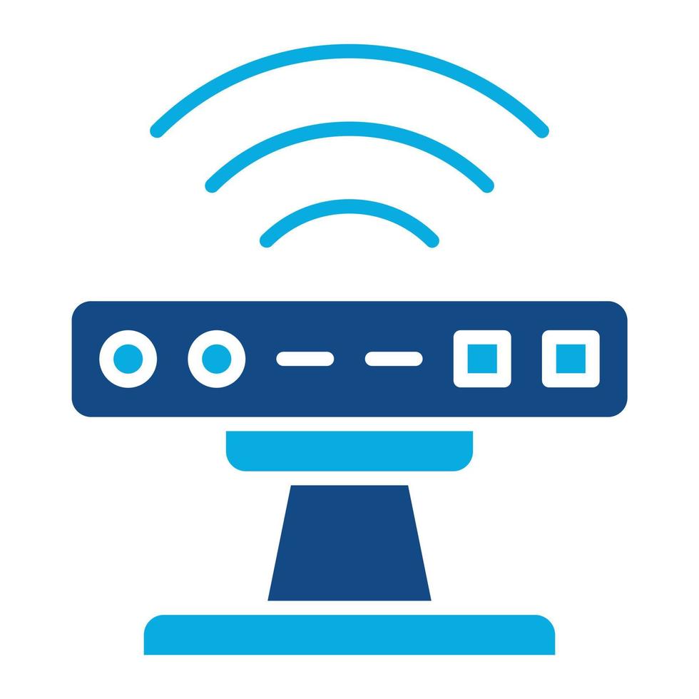 Kinect Glyph Two Color Icon vector