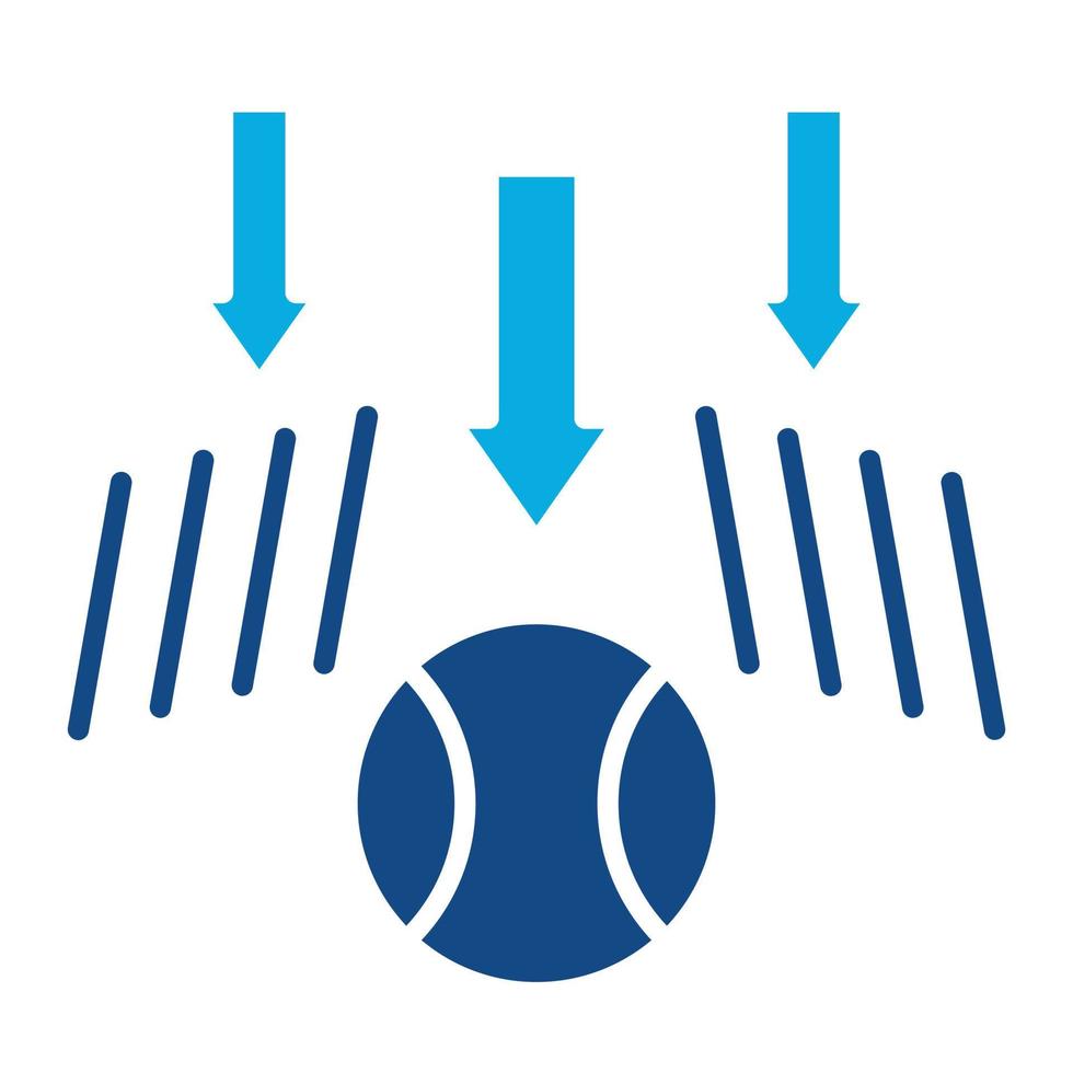 Gravity Glyph Two Color Icon vector