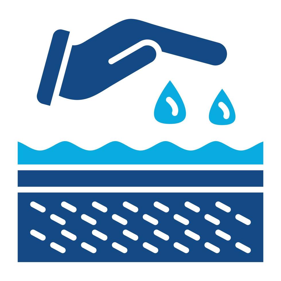 Seedling Glyph Two Color Icon vector