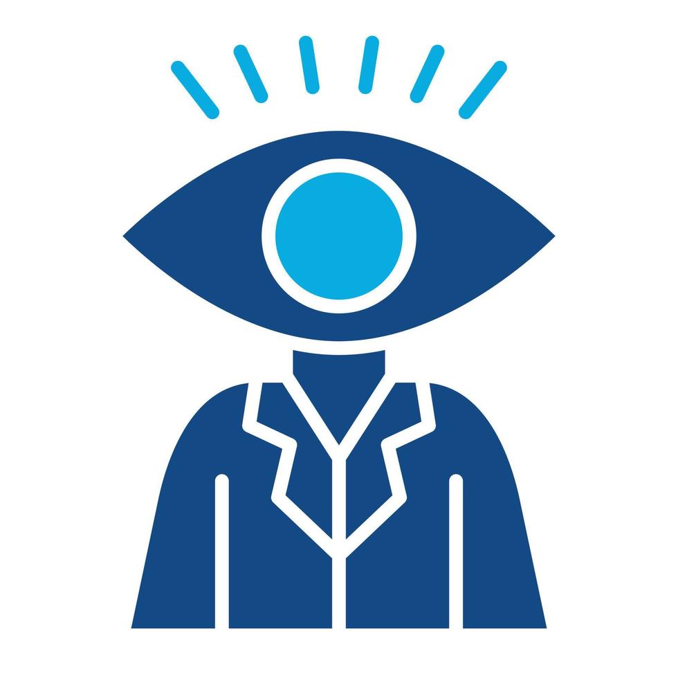 Vision Glyph Two Color Icon vector
