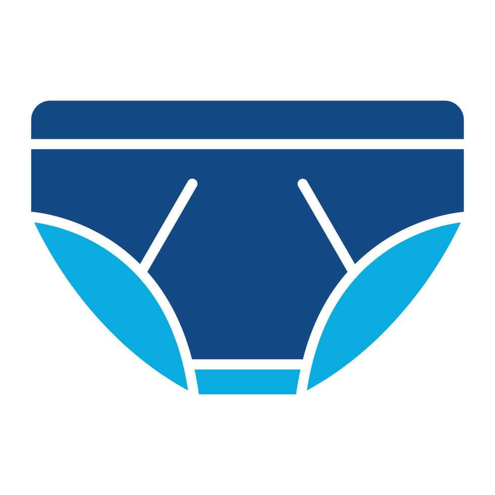 Underwear Glyph Two Color Icon vector