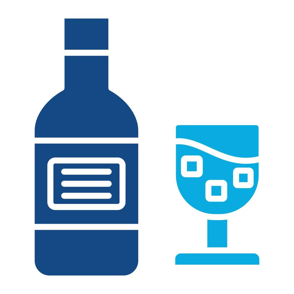 Beverage Glyph Two Color Icon vector