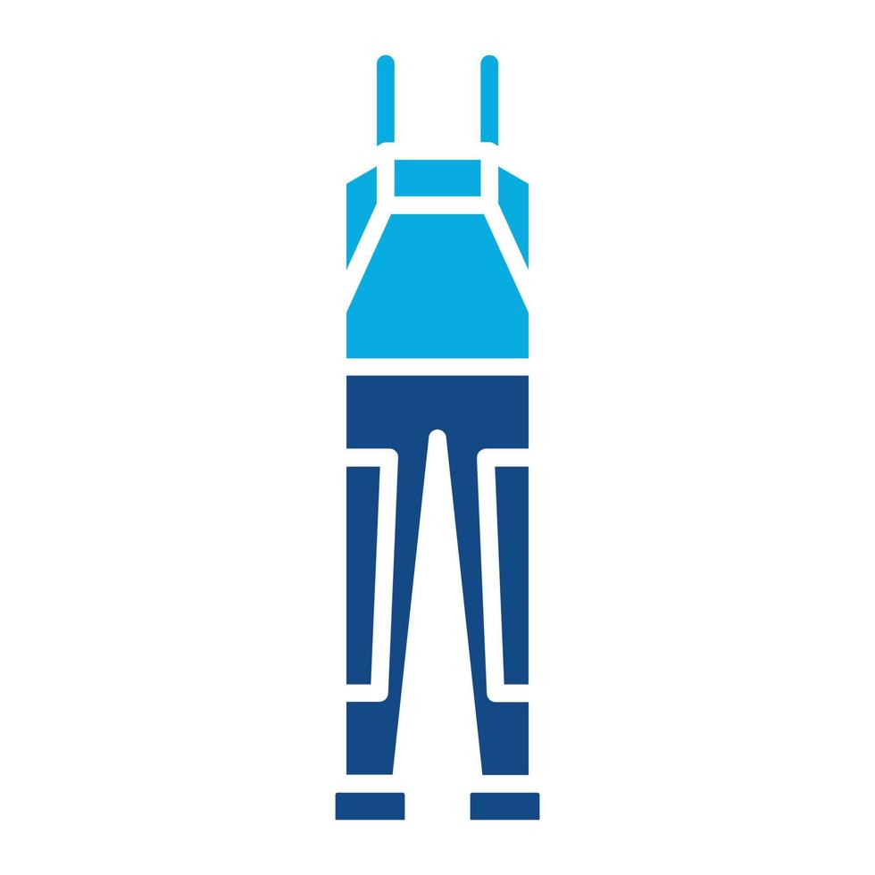 Waders Glyph Two Color Icon vector