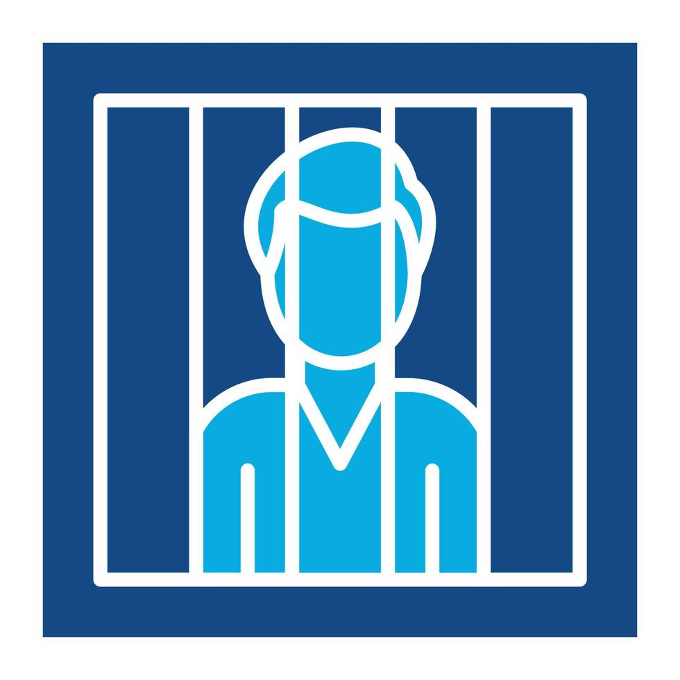 Punishment Glyph Two Color Icon vector