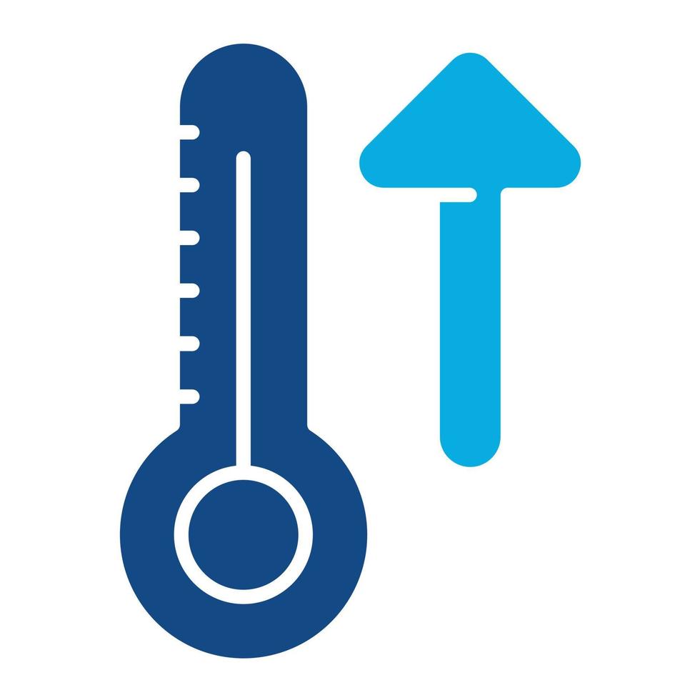 Warm Up Glyph Two Color Icon vector